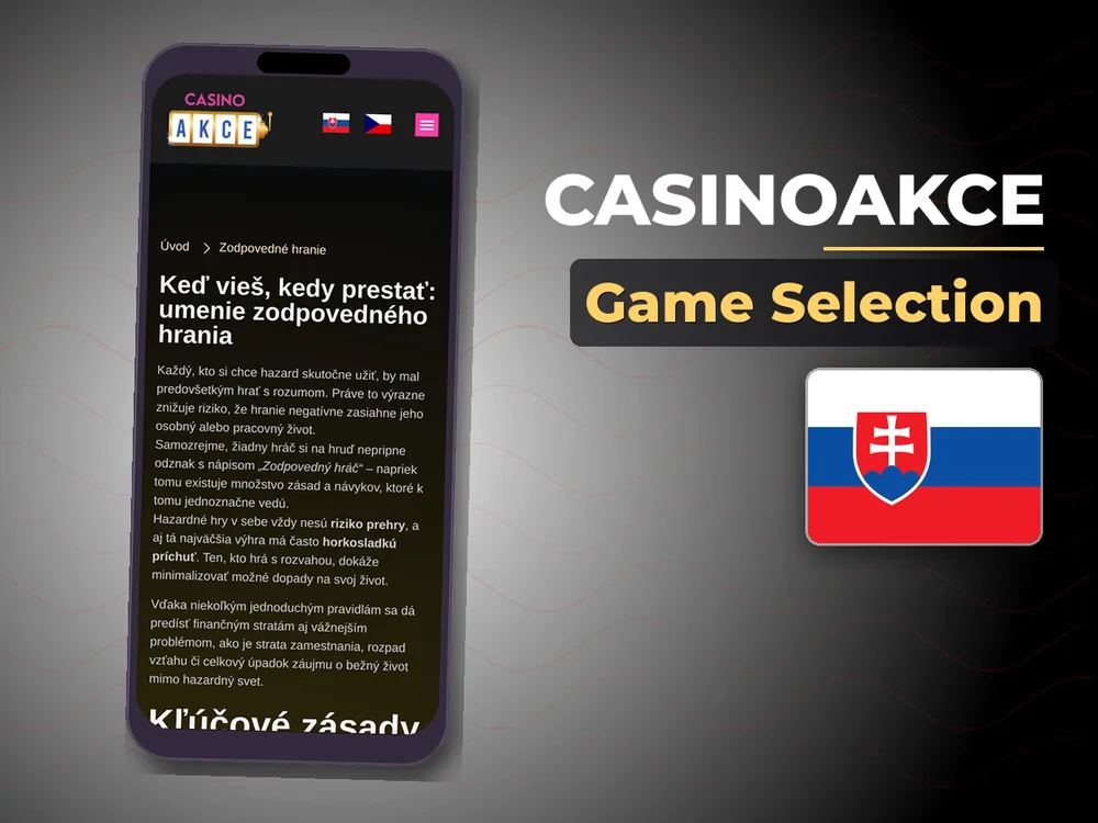 Casinoakce - Game Selection