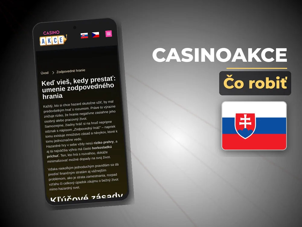 Casinoakce - Čo robiť