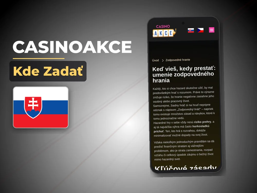 Casinoakce - Kde Zadať