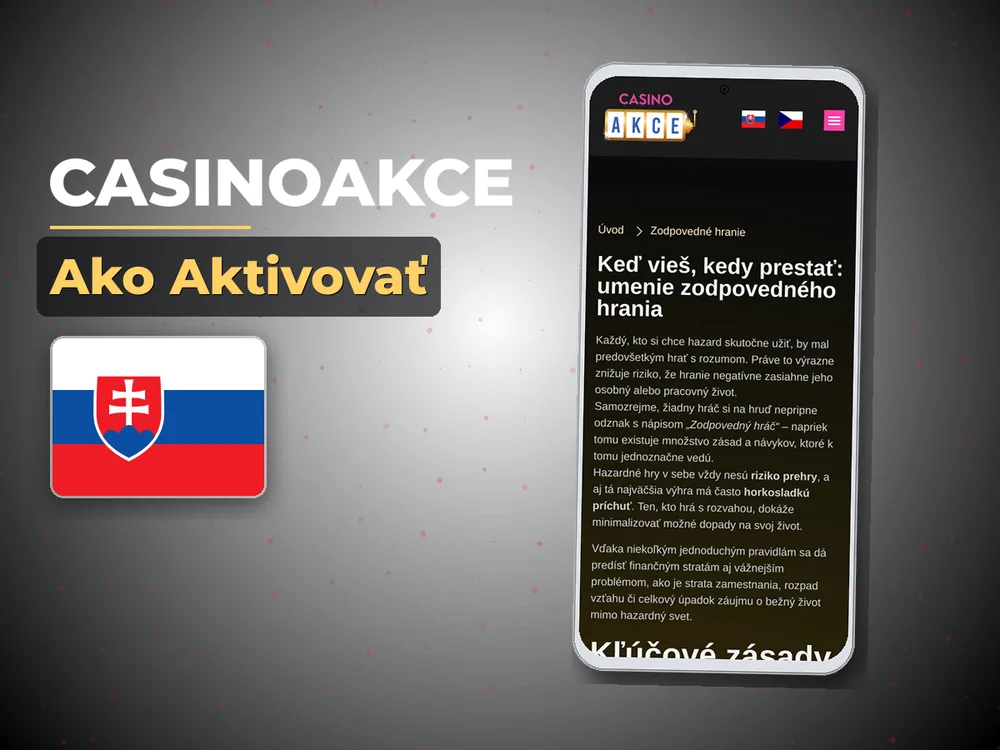 Casinoakce - Ako Aktivovať