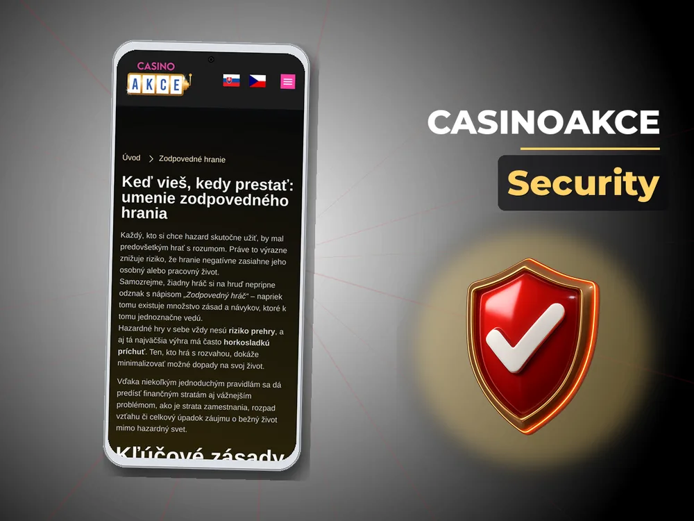 Casinoakce - Security