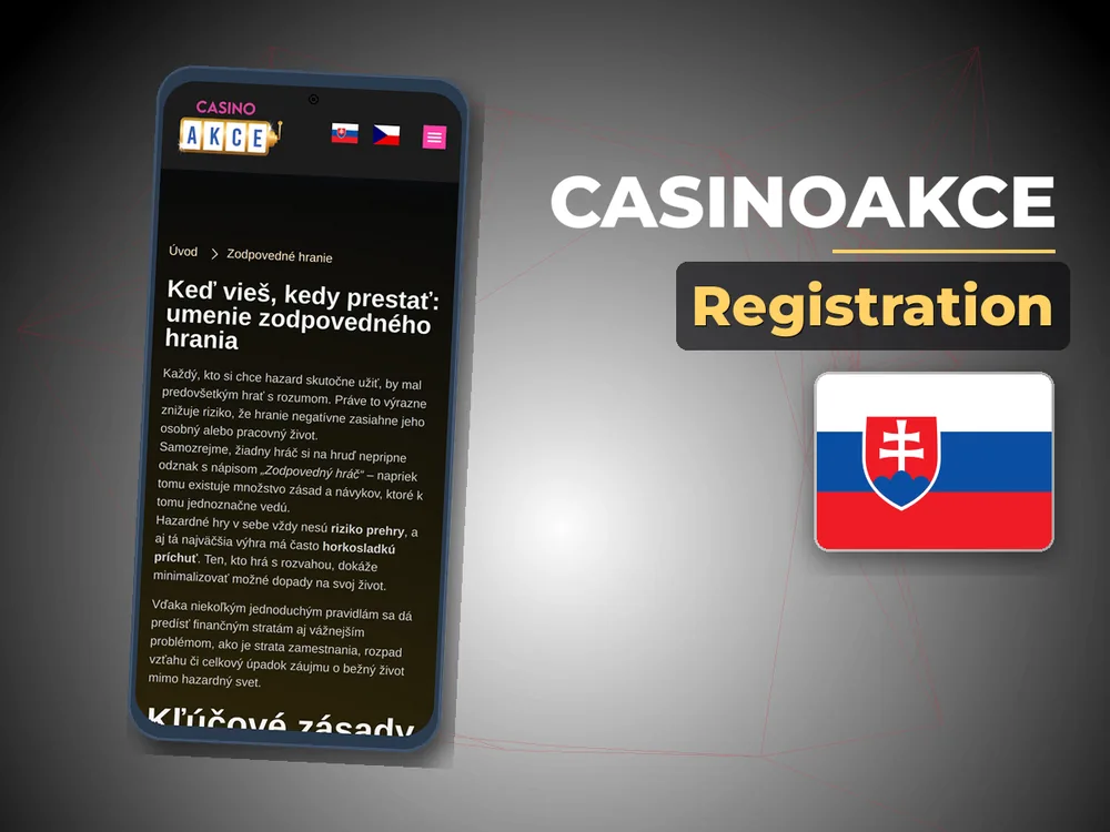 Casinoakce - Registration