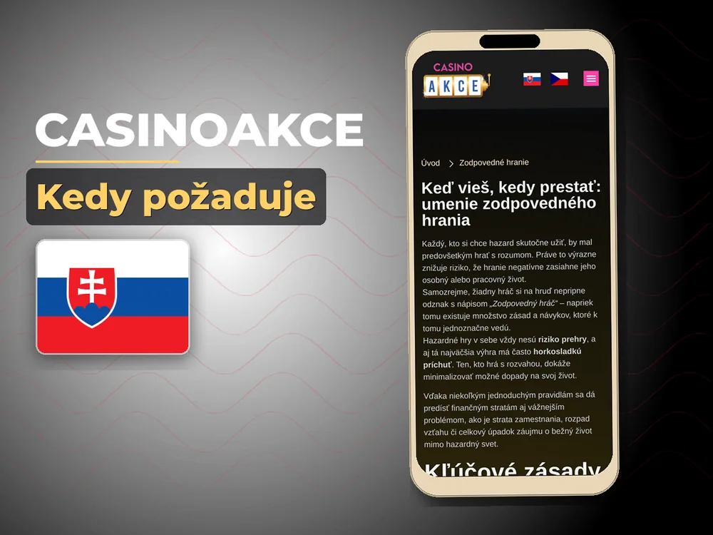Casinoakce - Kedy požaduje