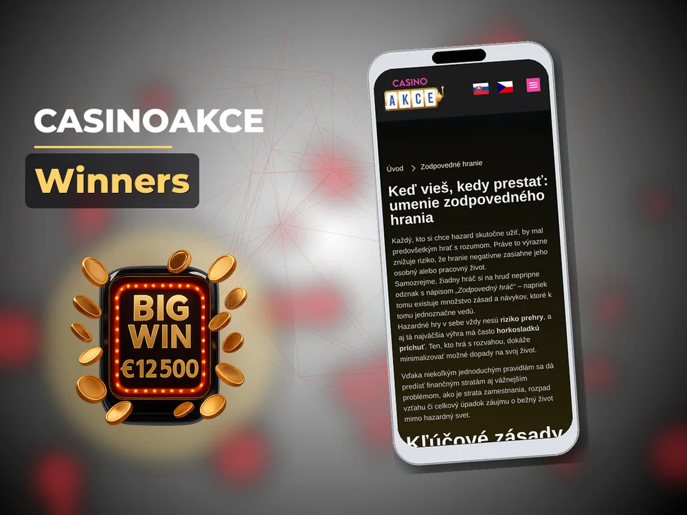 Casinoakce - Winners